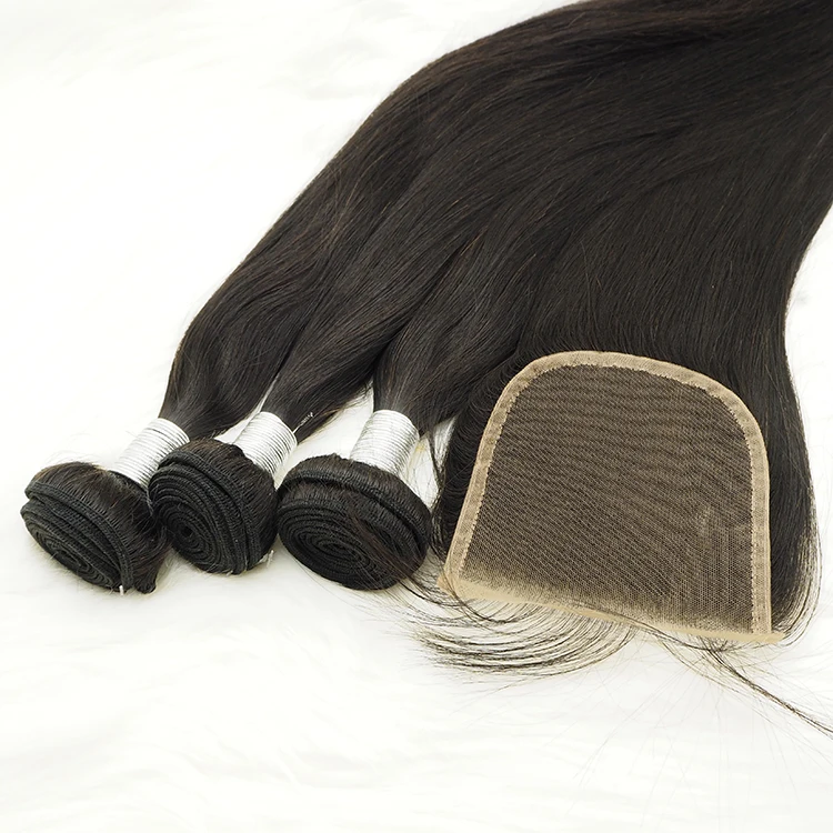 

Aliexpress Hotsale virgin unprocessed indian cuticle aligned virgin hair closure, Natural black