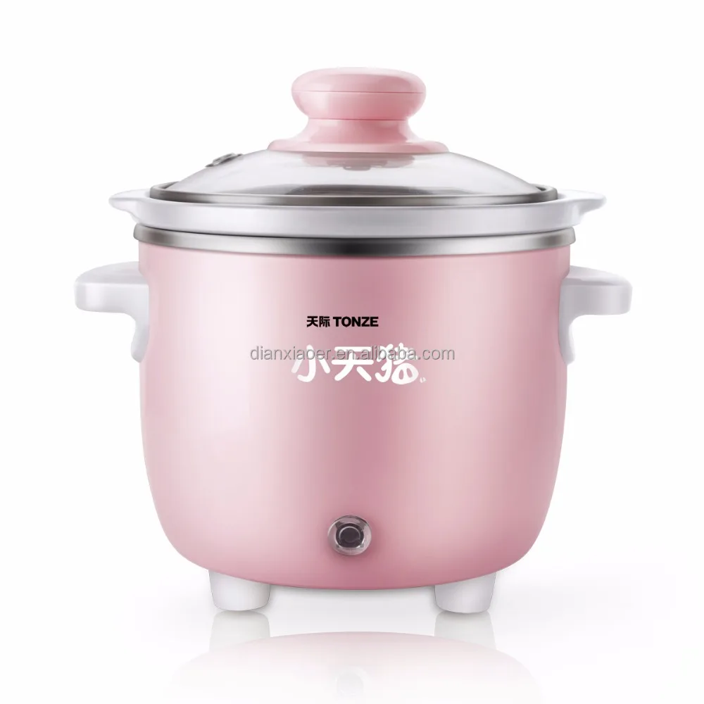 Electric Ceramic Inner Pot 0.6l Slow Cooker Best Small Automatic Rice