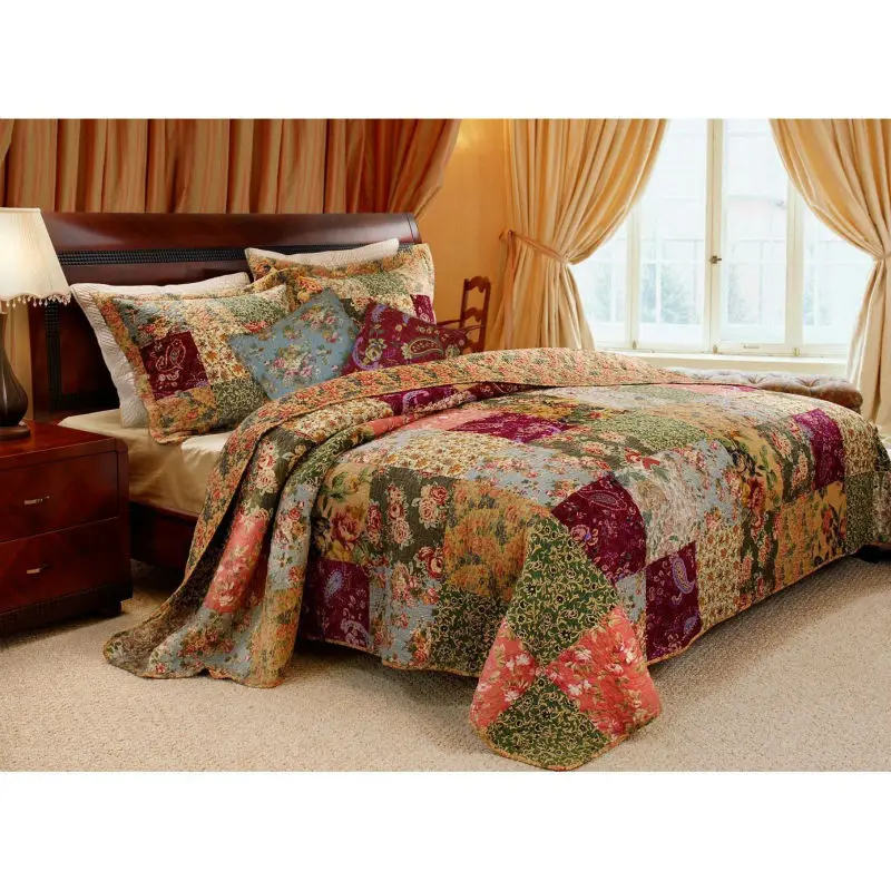 Corduroy/berber' Patchwork Quilt Cover Set - Buy Quilt Cover,Quilt ...