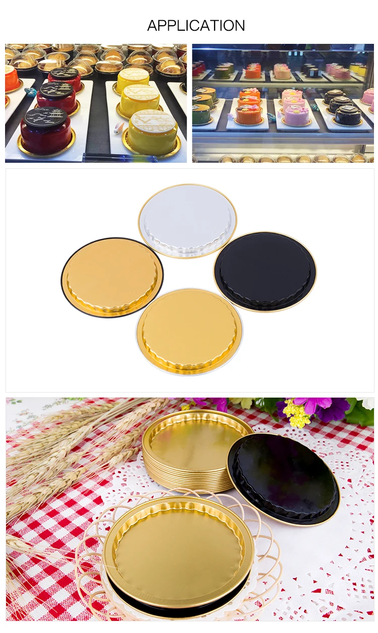 Abl Aluminum Foil Cake Liner Bakeware Disposable Round Aluminum Foil Baking Tray Takeout Food