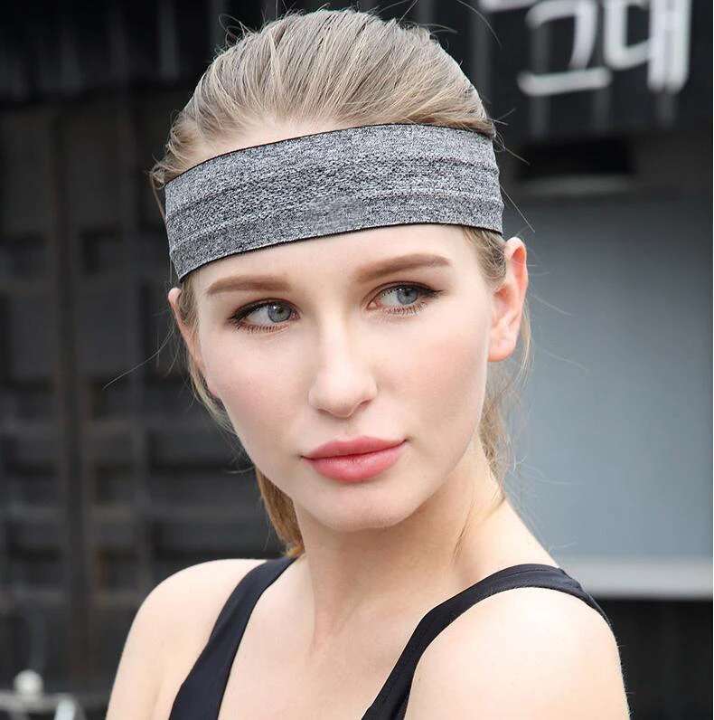 Sport Wide Headband for Men & Women Thin Sweat Wicking Non Slip Sweatbands for Running Yoga Gym and Any Workout