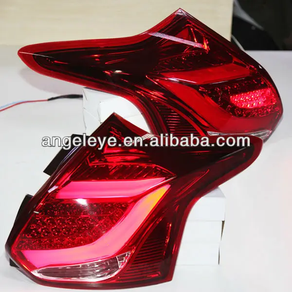 2012-2014 Year For FORD Focus 3 Hatchback LED Strip Tail Lights Rear Lamps Red