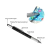 6 in 1 Multitool Ballpoint Pen Handy Screwdriver Ruler Cheap Metal Tool Ball Pen