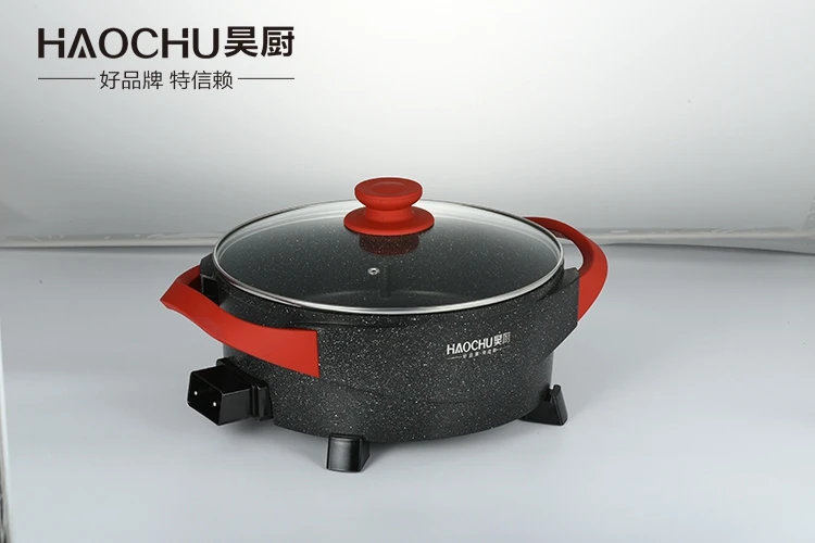 
High quality Home use nonstick pot aluminium Round soup electric pot 