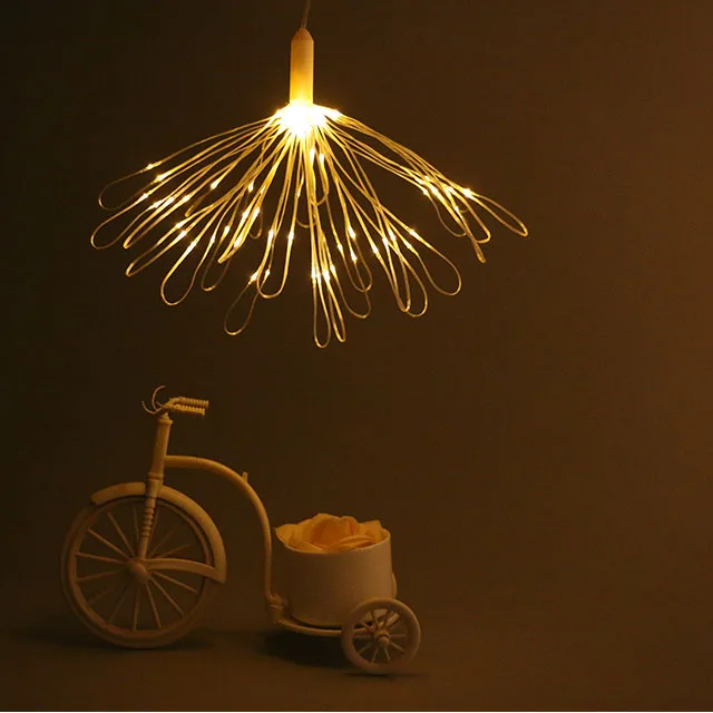 
Rubber Battery supply firework light for garden decoration magic led string light 