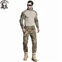 

ACU Military Multicam Army Combat Tactical Camouflage Knee elbow Pads Camouflage Frog Suit bdu clothing Uniform Hunting Clothes