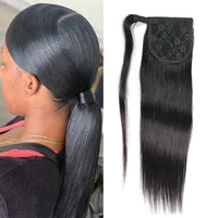 

14-24 inch in stock virgin Brazilian human hair ponytail hair extensions