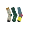 OEM service triangle custom patterned cotton man sock