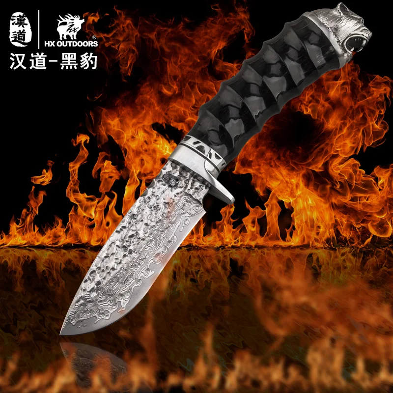 

high quality hx outdoors Damascus hunting knife
