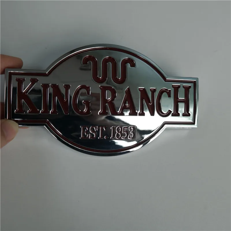 Abs Door Tailgate King Ranch Logo Adhesive Badge Emblem Sign For F150