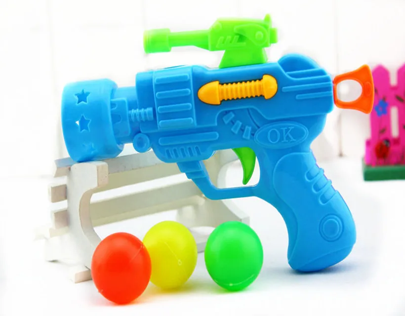 Free Shipping Children s Plastic Toy Gun Stretch Tennis Christmas Birthday Fun Outdoor Sports Color Random