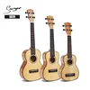 china factory high quality solid top flamed maple glossy ukulele