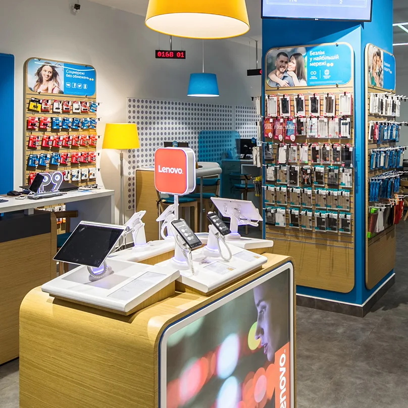 Cell Phone Showroom Electronic Accessories Mobile Phone Shop Interior