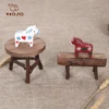 mini wooden chair toy Shooting props mini bar furniture
