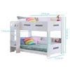 Sky White Bunk Bed - Ladder Can Be Fitted Either Side