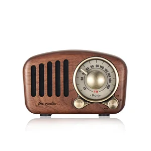 Retro Wood Portable Radio Bluetooth Speaker