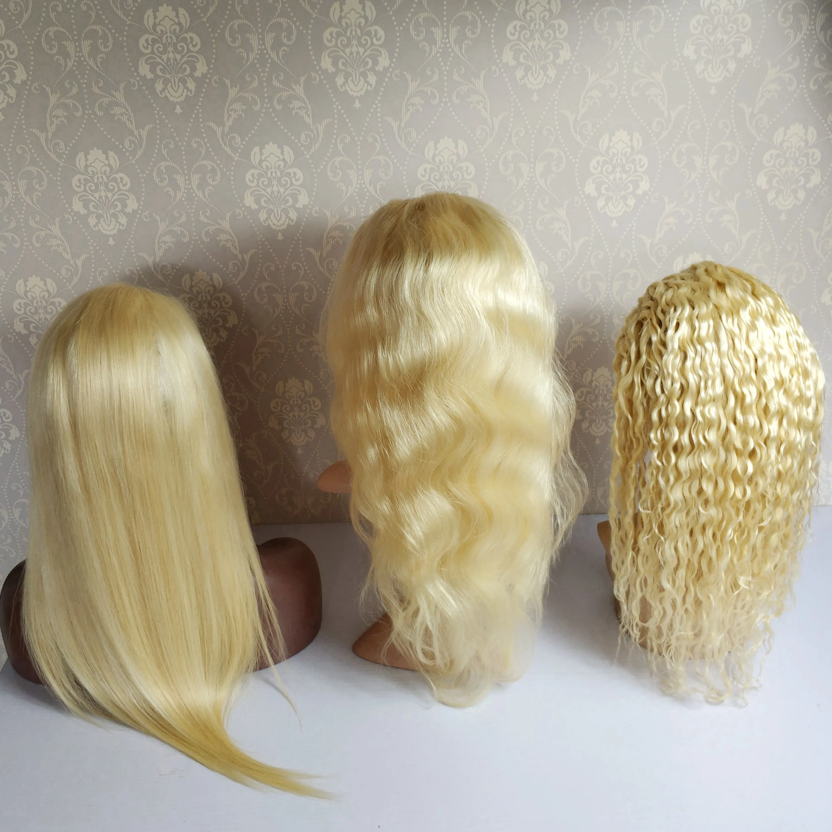 

Large Stock 613 Blonde Wholesale Cuticle Alinged Hair Virgin Brazilian Human Hair Full Lace Wig