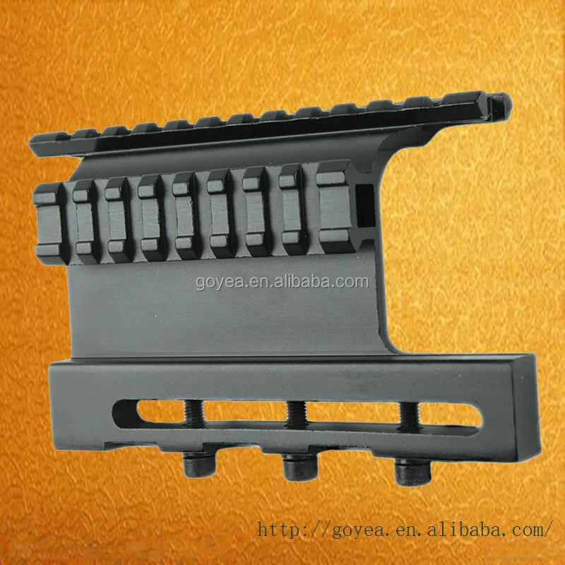 

Tactical AK Series Picatinny Rail Side Mount System Rifle Quick Detachable Double-Rail Side Mount, Black