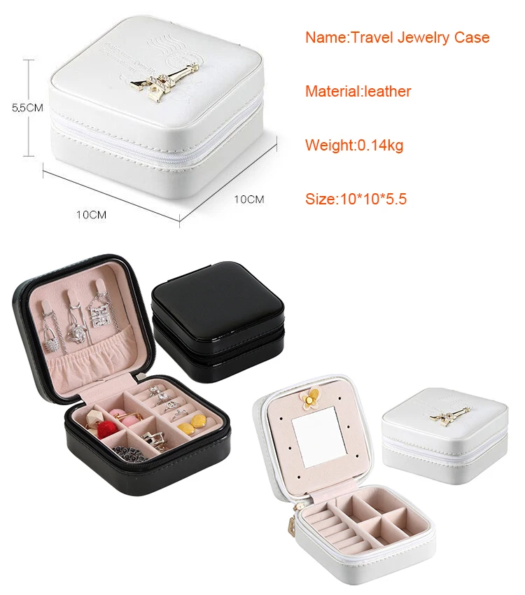 Wholesale Custom Luxury Travel Size Jewelry Box Organizer Case Portable