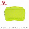 MIFIA Free sample presentation custom logo yellow clear pvc pencil case
