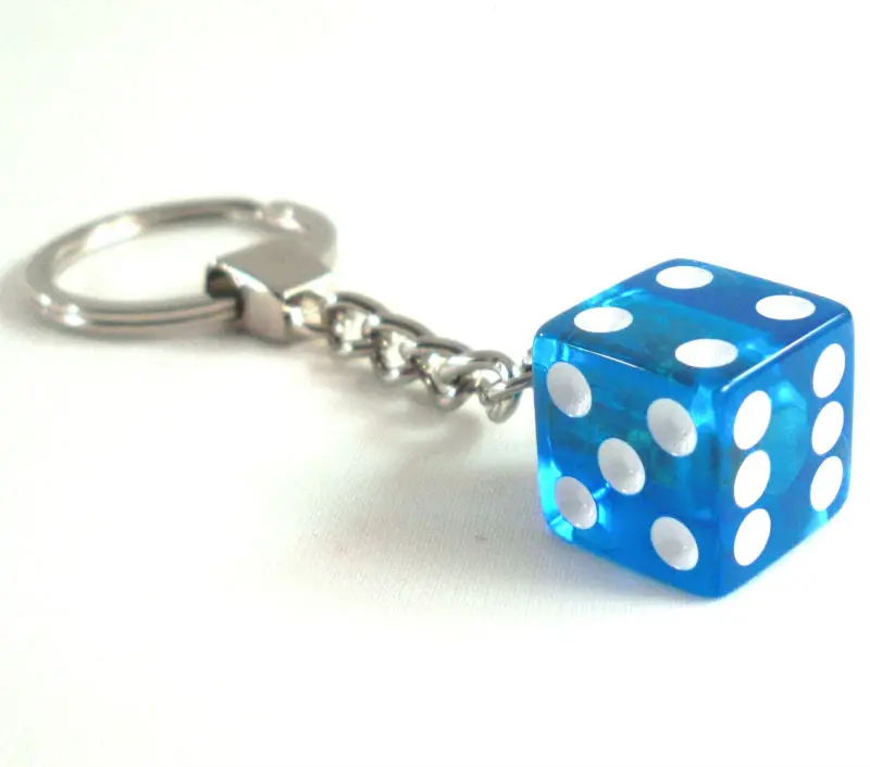 High Quality Translucent Dice Keychain Buy Dice Keychain,Dice Keyring