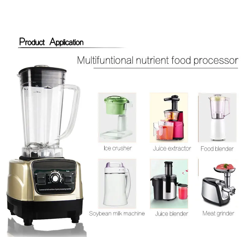 Household Appliance Heavy Duty Commercial Wet And Dry Blender Electric