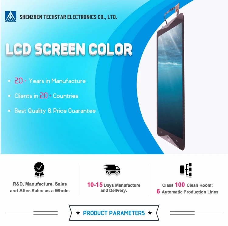 ODM/OEM 2/2.4/2.8/3/3.5/4/4.3/5/6/7/8/10.1 Inch TFT LCD