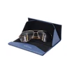 wholesale custom luxury triangle folding sunglasses case with handmade eye glasses case