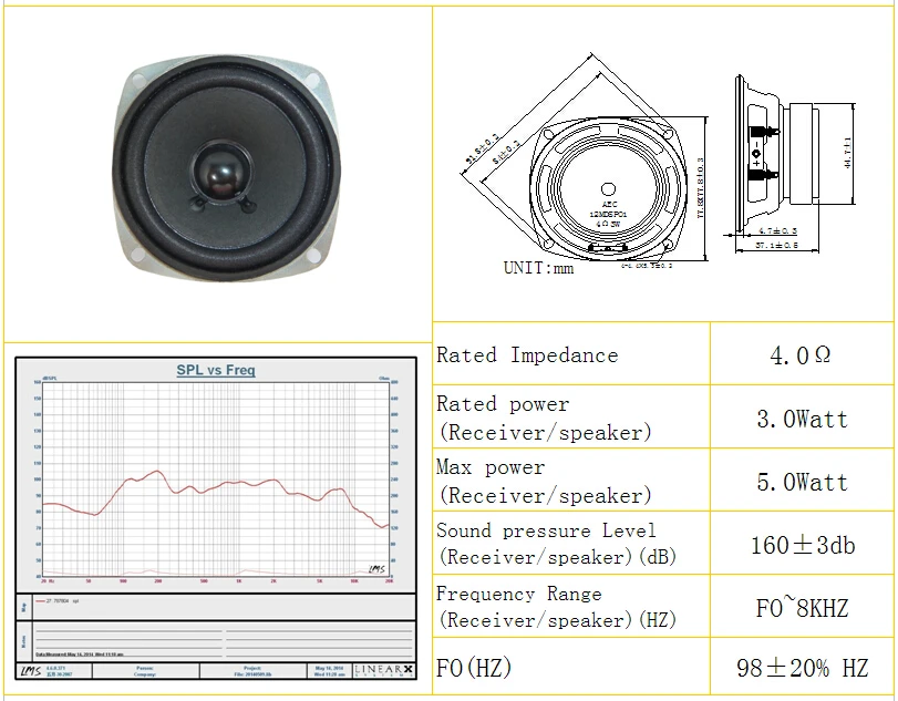 3 inch 4 ohm 3 w professional multimedia speaker home loud speaker