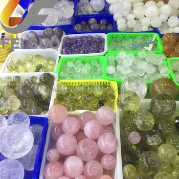 Natural Rock Citrine Quartz Crystal Ball Spheres,Magic Sphere For Fengshui - Buy Citrine Quartz
