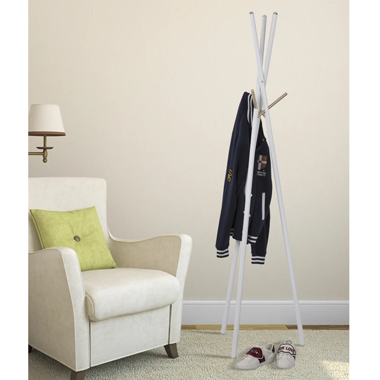 STICK 2017 B  shanghai rorome steel wholasale indoor home furniture  Triangle pillars coat hanger stand .jpg