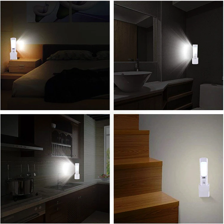 Wall Mounted Emergency Rechargeable Flashlight Aluminum Alloy High Power Led Flashlight Hotel