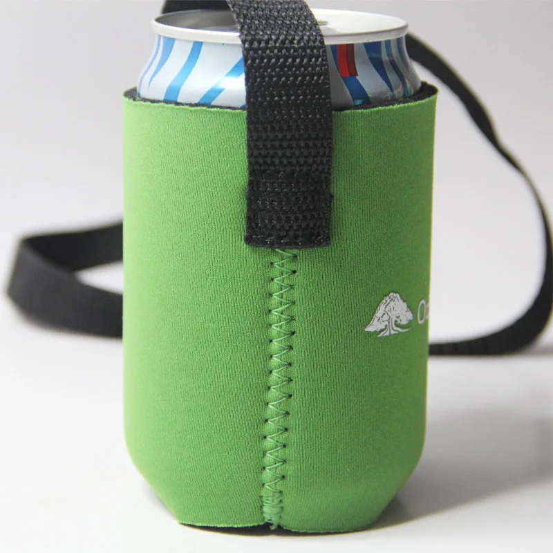 Waterproof Personalized Logo Printed Neoprene Insulated Beer Can Coolers With Lanyard Buy Logo