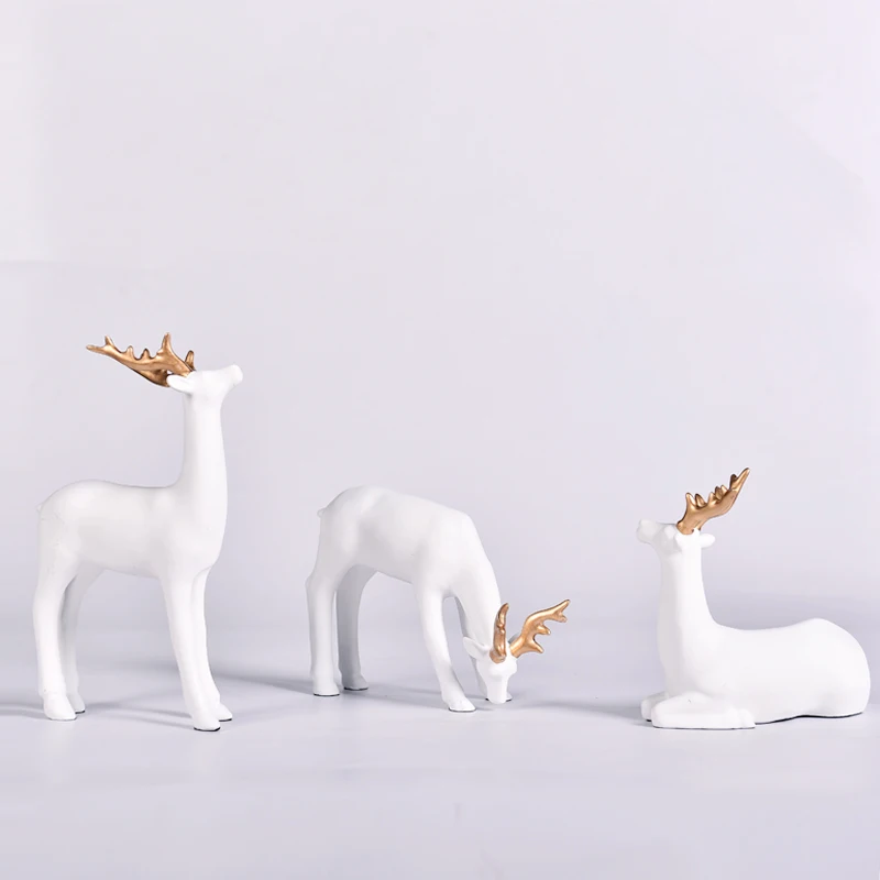 resin reindeer statue