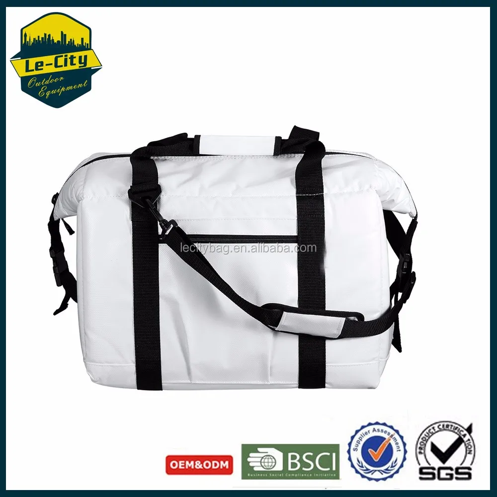 Waterproof Dry Bag Ykk Zipper 24 Can Marine Boat Bag White Insulated