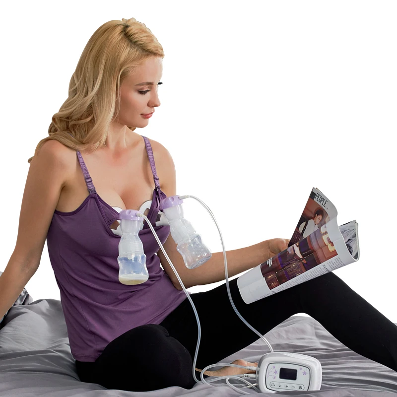 

wholesale mummy lightly comfort brand wireless pump bra nursing tank in stock, Grey and others