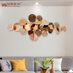Image of Home interior decoration 3D metal wall hanging art mind craft