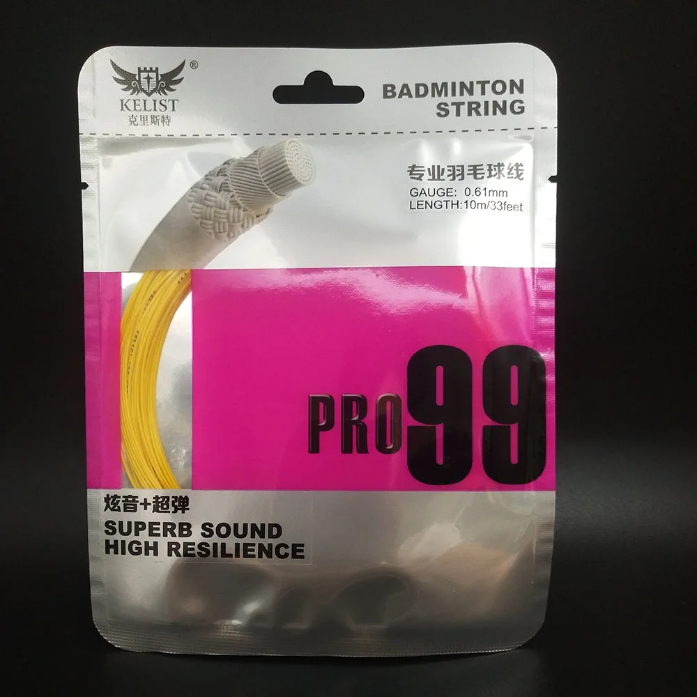 thinnest badminton string