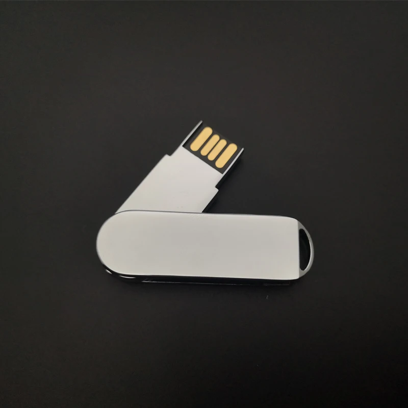 

China Cheap Metal Mini Swivel Pendrive Flash Memory 64GB Drive Logo