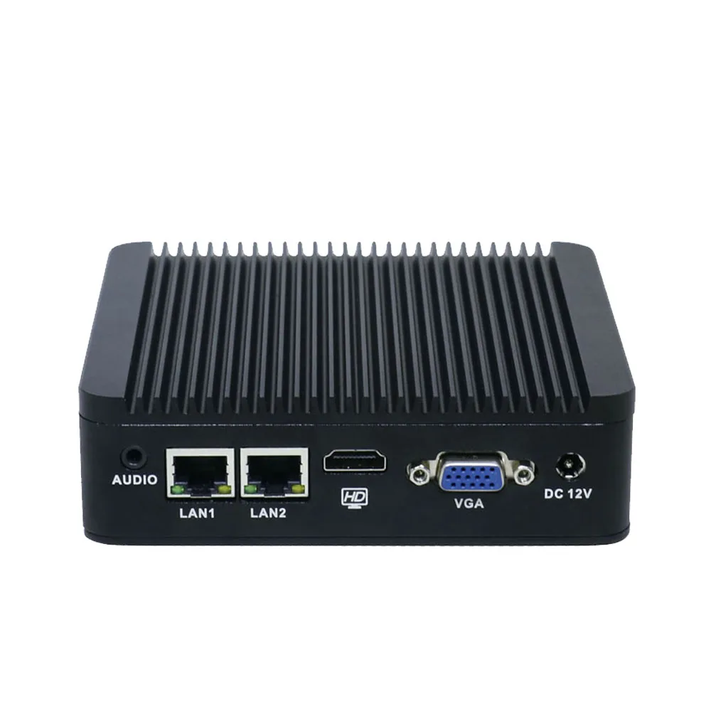 

Yanling Online Sale Intel J1900 Quad Core Mini PC 2 NIC Port Fanless Computer With 4*USB