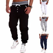 Harem Pants New Style Fashion 2015 Casual Skinny Sweatpants Sport Pants Trousers Drop Crotch Jogging Pants Men Joggers Sarouel