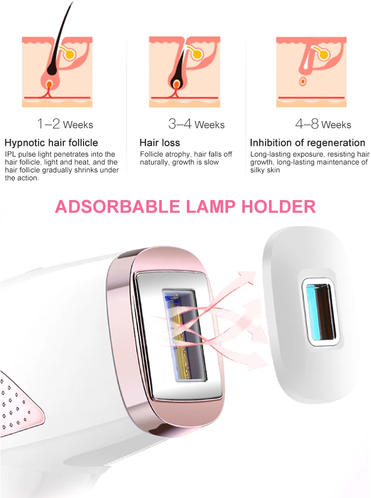 Rechargeable ice laser ipl hair removal machine