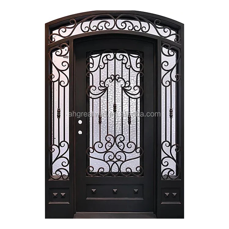 online wholesale full arched exterior screen american single rod iron front entry doors project small