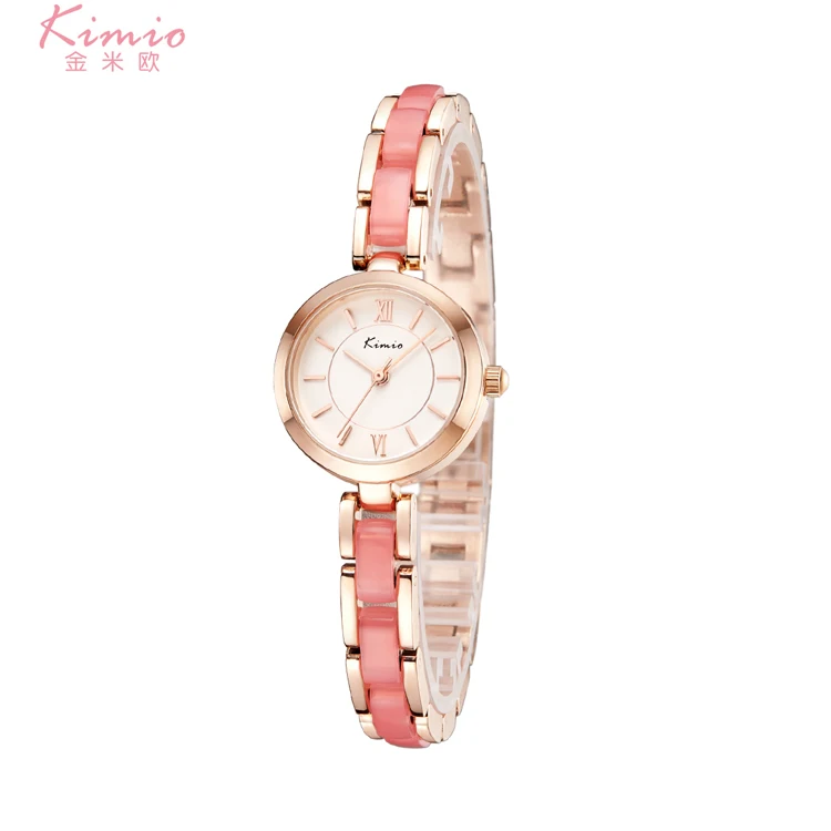 

KIMIO 6219 Designer Ladies Watch New Women Dress Clock Pearl Scale Bracelet Stainless Steel Crystal Diamond Quartz-Watch, N/a