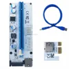 008S PCIE Riser 4Pin SATA 6PIN PCI-E Riser Card 1X to 16X to USB 3.0 Adapter PCI Riser