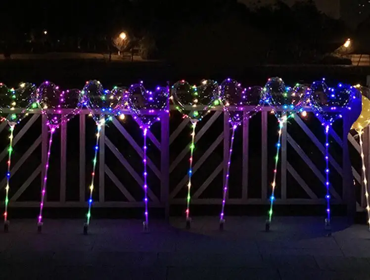 Iluminación Exterior Para Eventos Y Fiestas Globos Con Bastón Globos