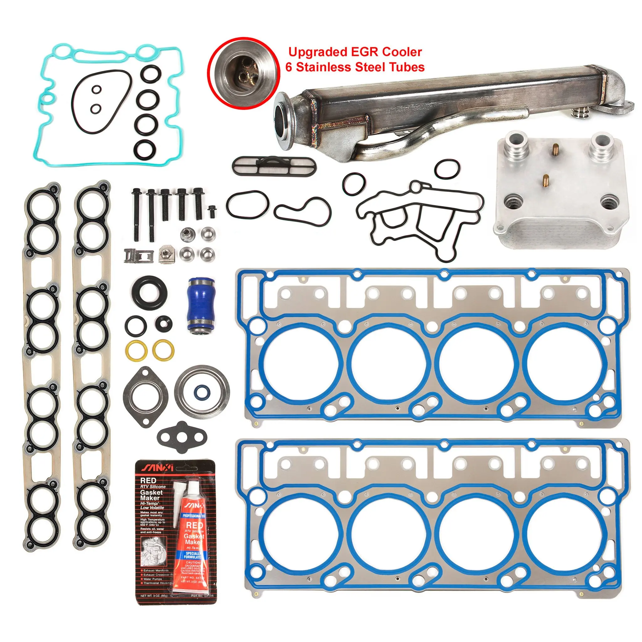 Remark: This kit will not fits for 2003 Ford Powerstroke 6.0 EGR Cooler, &q...