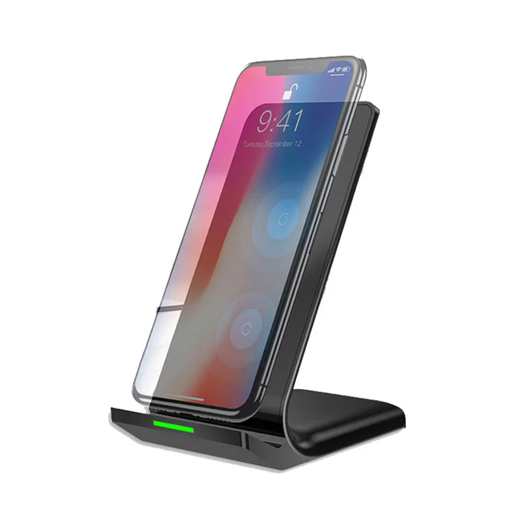 Hot Selling Fast QI Wireless Charger for Iphone 8 x Xs Max Xr Samsung S9 S10 Plus