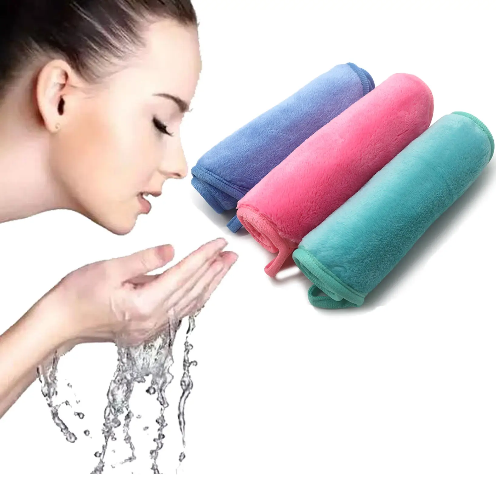 Customized 6 Colors Makeup Remover Towel Eraser Makeup Remover Cloth
