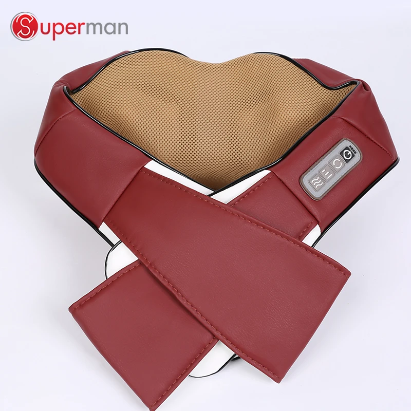 Cordless Shiatsu Neck Shoulder Back Massager Belt With Heat